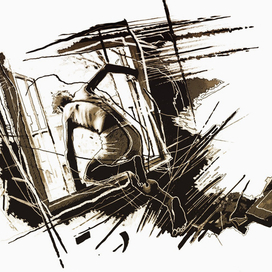 Bulgakov. The Master and Margarita. Ivan Bezdomny. illustration