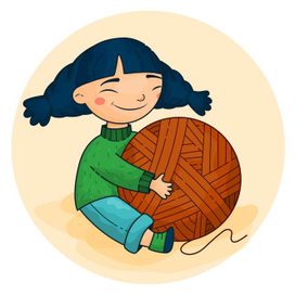 Девочка с клубком