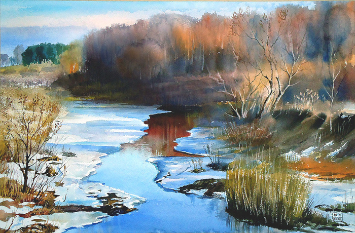 ,,Весна пришла...р.Олекте,,