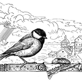 Заставка к главе. Сказка "Синица"