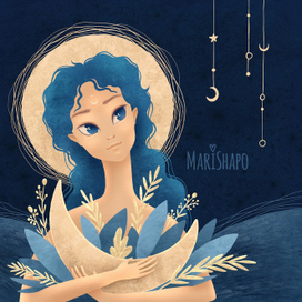 Ночь убаюкивает месяц