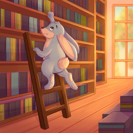 Зайчик выбирает книгу