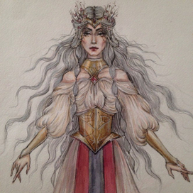 Разработка персонажей к опере Р. Вагнера "Валькирия" (Фригга) 