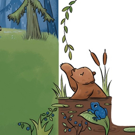 Иллюстрация к книге "Сказки о снежном барсе"