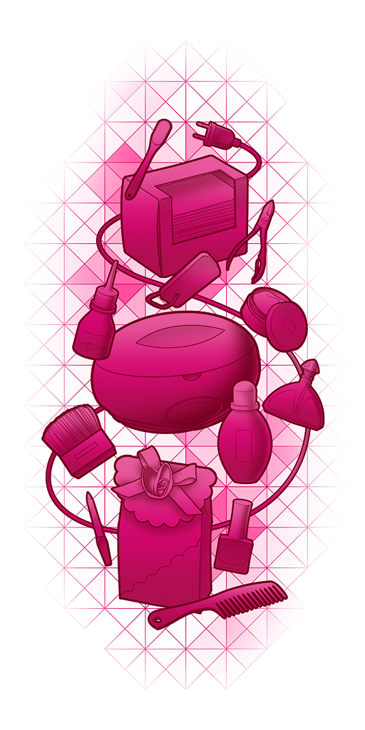 Наклейка на окно магазина косметики 7