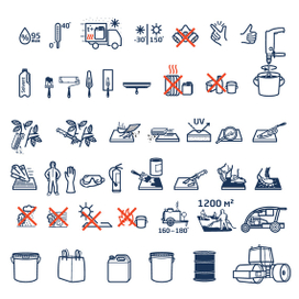 Иконки лако-красочной продукции