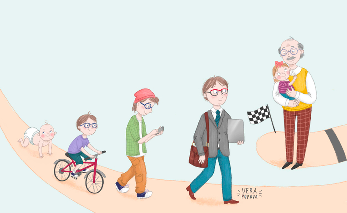 Иллюстрация к книге для издательства Hachette