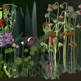 Векторная иллюстрация цветочной композиции