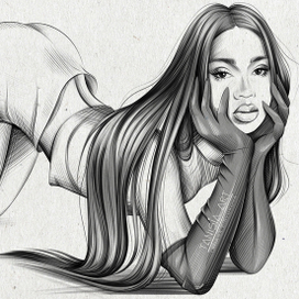 Портрет в стиле скетч