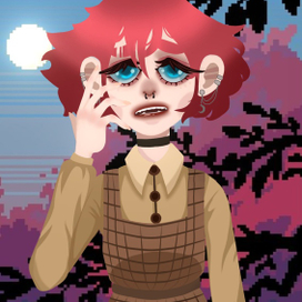 Грустная клубничка