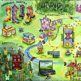 Карта волшебного города