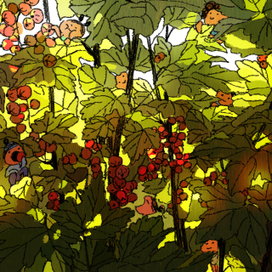 В смородине