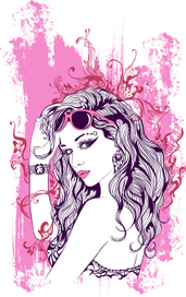 from under sunglasses