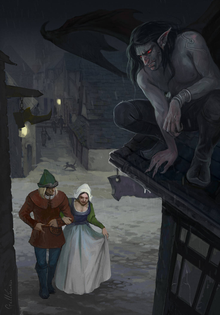 Полуночная дождливая история