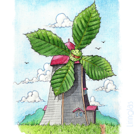 Летняя мельница.