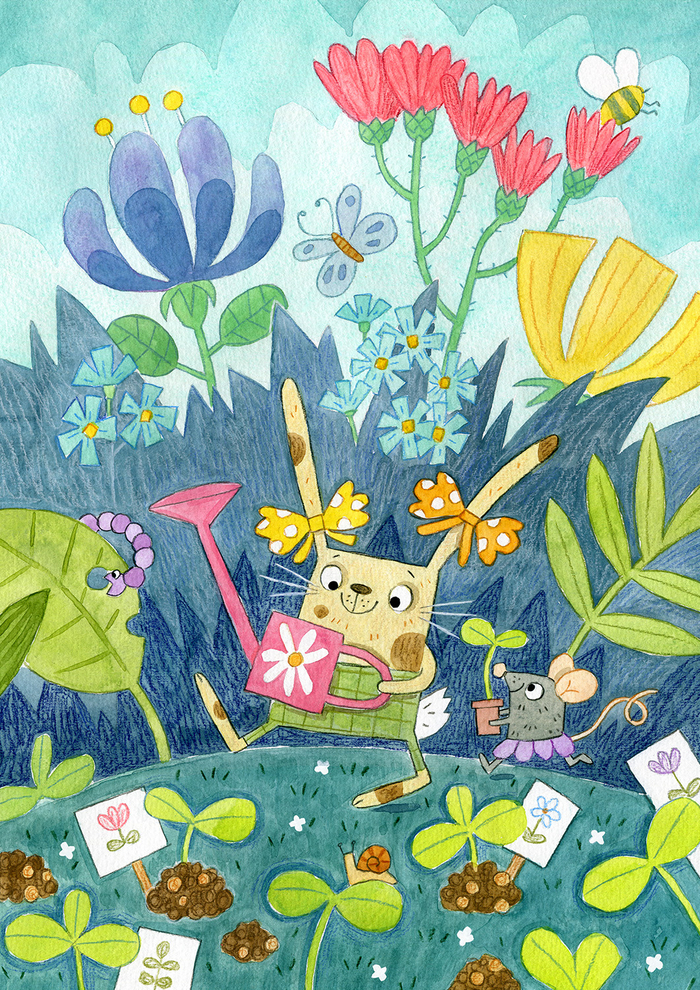 Зайчик садовник