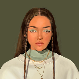 Девочка с косичками