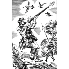 Альфред Брем на Алтае охотится на вальдшнепов