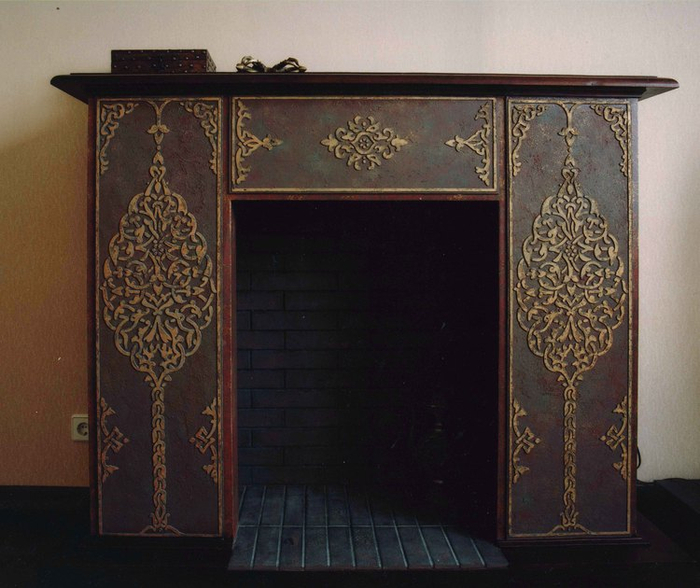 оформление камина 1