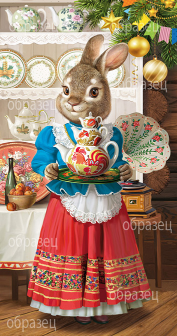 Новогодняя крольчиха