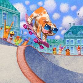 на скейтборде могу!