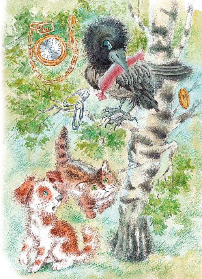 Ворона и сосиска