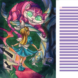 иллюстрация к книге" Алиса в стране чудес"