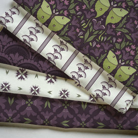 Набор бесшовных иллюстраций из коллекции "Мадагаскарская комета"