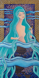 Цвет морской волны.