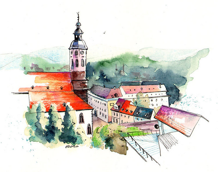 Баден-Баден, вид сверху