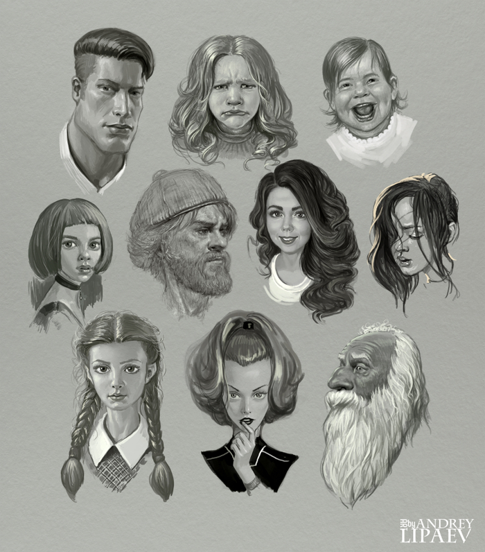 20-и минутные зарисовки.