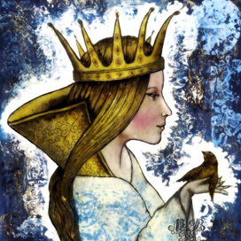 Принцесса с птичкой