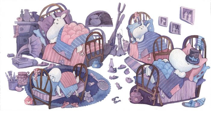 Иллюстрация к " Волшебная зима" Туве Янссон.