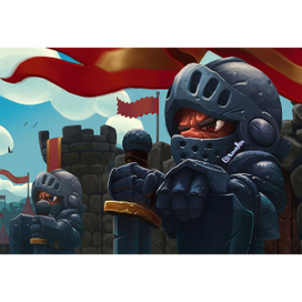 Рыцар у крепости.