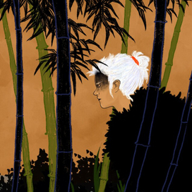 Воин в бамбуковом лесу