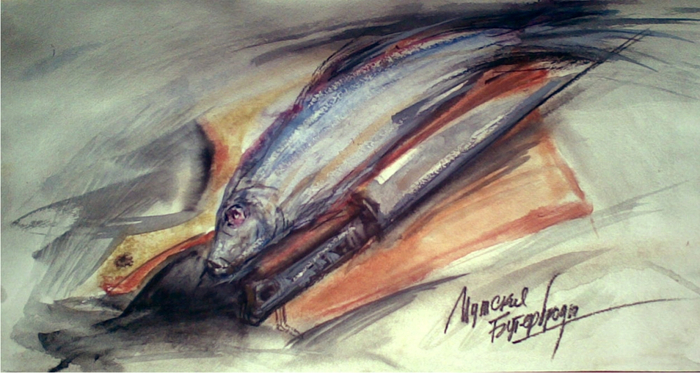 Селедка с тусклым глазом. Из серии "Мужские бутерброды"