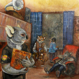 иллюстрация к роману "Лис Улисс" Фреда Адры