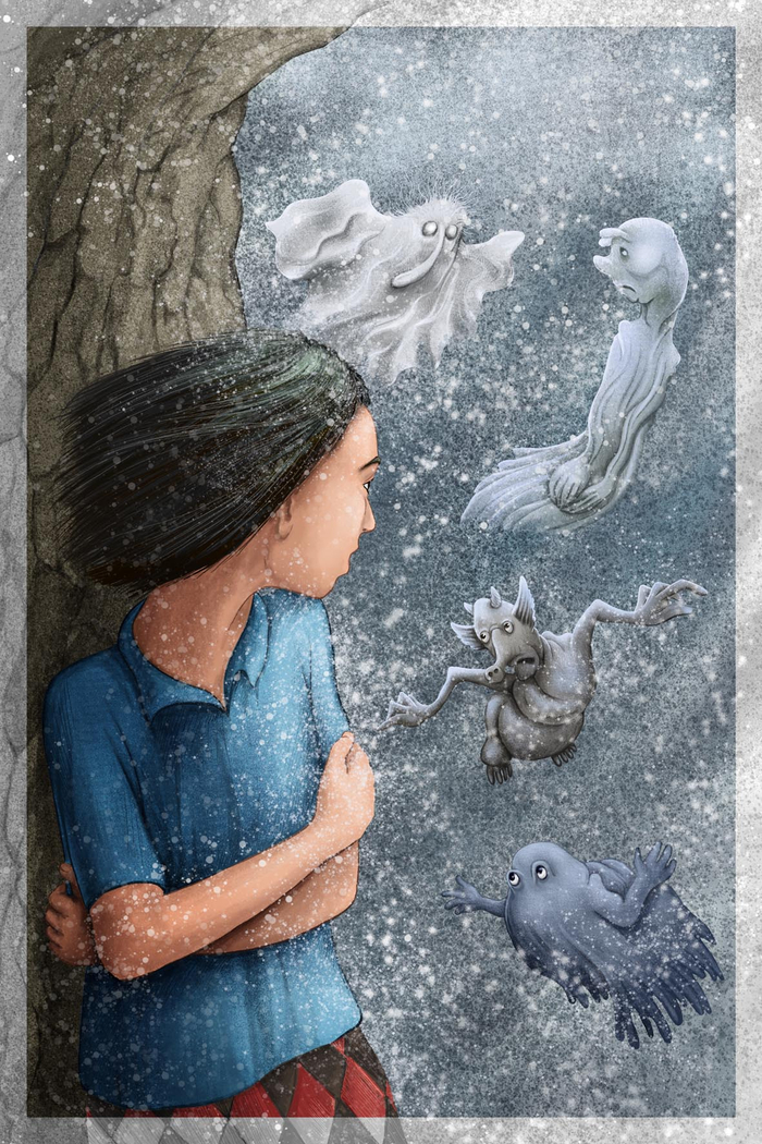 иллюстрация к детской книге "The Flower"