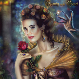 Автопортрет в образе Белль из Красавица и Чудовище