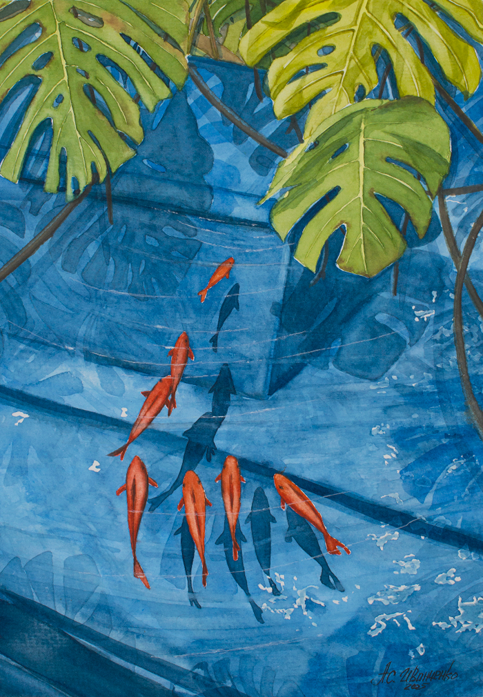 Под тенью листьев монстеры