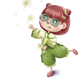 Девочка с одуванчиками