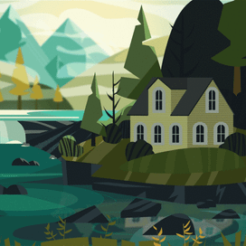 Векторный пейзаж