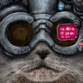 Cyberpunk cat