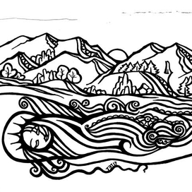 Катунь красавица отдыхает