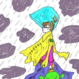 Училка под дождем