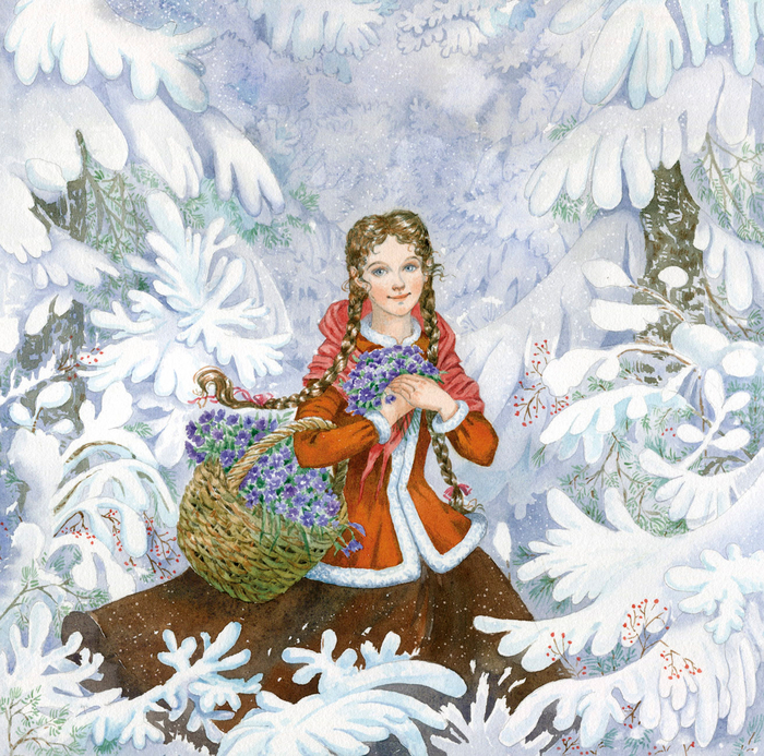 К сказке "Двенадцать месяцев", издательство Амфора-медиа