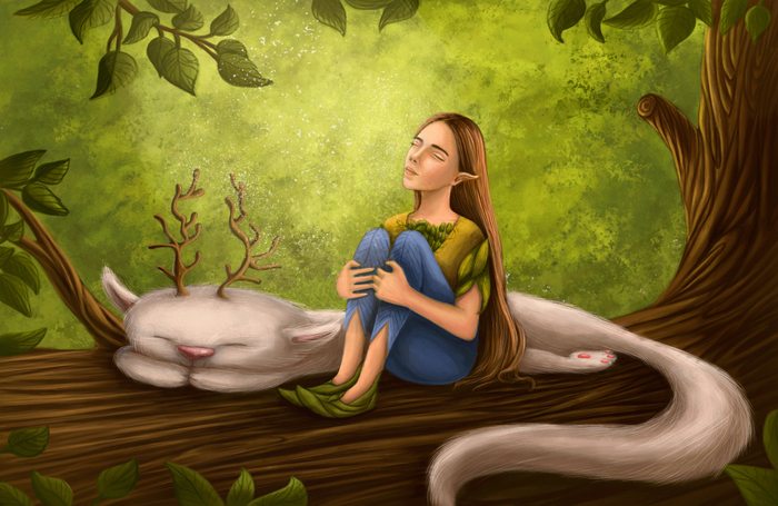 Девочка в лесу