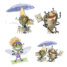 Иллюстрации для книги детских стихов 