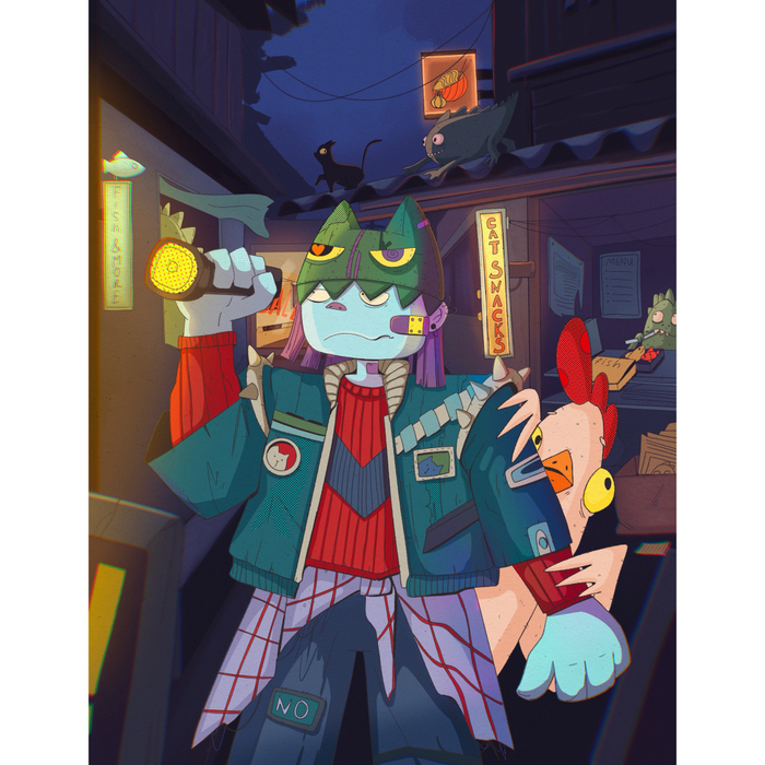 Ночная вылазка. Персонажи. История