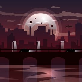 Векторная иллюстрация города